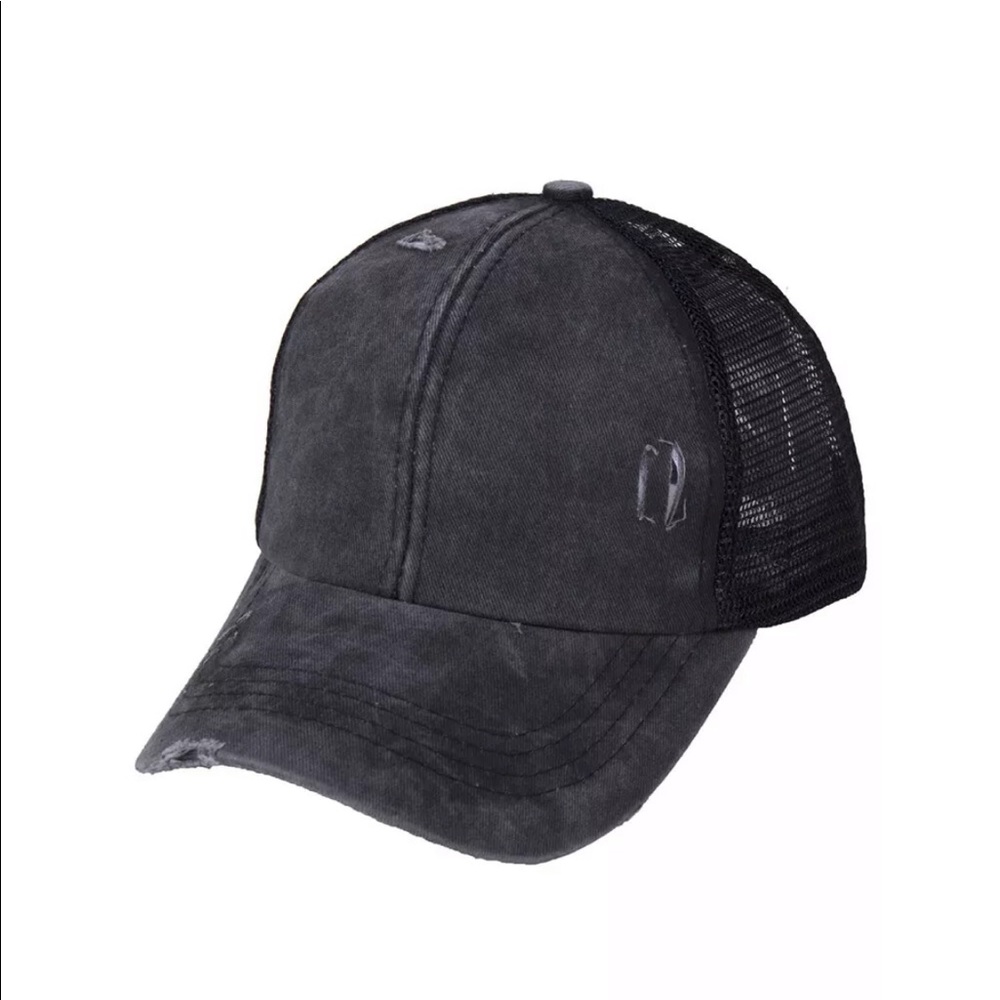 Ponytail Criss Cross Messy Bun Baseball Cap